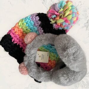 NWT bundle of: Nordstrom Tucker & Tate Ear Muffs For Women and BP. Multicolor Kn